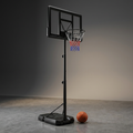 6.6 Ft. to 10 Ft. Adjustable Height Portable Basketball Hoop Goal Basketball System Basketball Equipment with Wheels