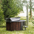 Premium 4-Person Fully-Assembled ThermoWood Wood-Fired Hot Tub (SAK14528)