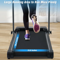 Folding Treadmill for Home - 2.5HP Motor, Incline, Bluetooth Speaker, 0.5-7.5MPH Speed, Compact Design - for Home Gym and Small Spaces