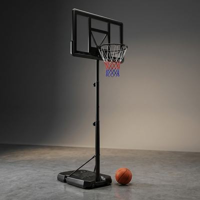 6.6 Ft. to 10 Ft. Adjustable Height Portable Basketball Hoop Goal Basketball System Basketball Equipment with Wheels