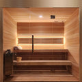 Carbon Smart Saunas - 7' x 8' x 8' - by Finnish Sauna Builders