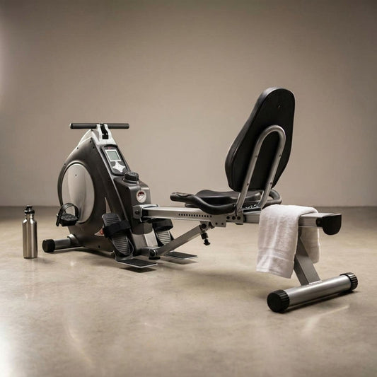 Stamina Conversion II Recumbent Bike/Rower, with Smart Workout App with No Subscription Required — Studio Shot