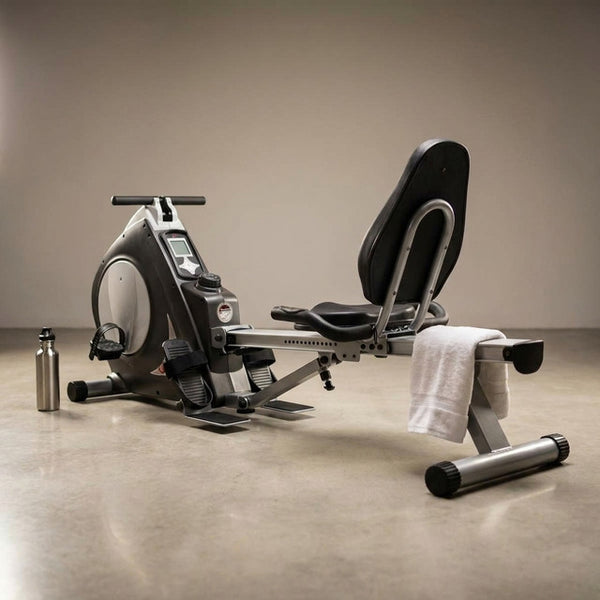 Stamina Conversion II Recumbent Bike/Rower, with Smart Workout App with No Subscription Required — Studio Shot