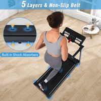 Folding Treadmill for Home - 2.5HP Motor, Incline, Bluetooth Speaker, 0.5-7.5MPH Speed, Compact Design - for Home Gym and Small Spaces