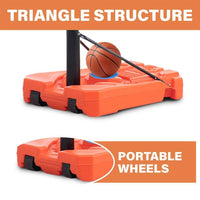 6.6-10Ft Height Adjustment Outdoor Basketball System with Vertical Jump Measurement